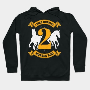 I Was Normal 2 Horses Ago Hoodie